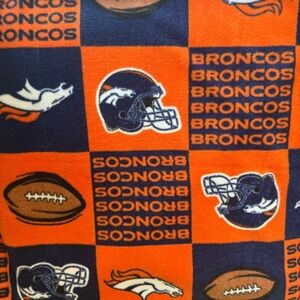 COS Orange and Blue Broncos Blanket